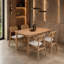 Ensemble repas 5 pièces Solace avec chaises courbées-22406866-20084588