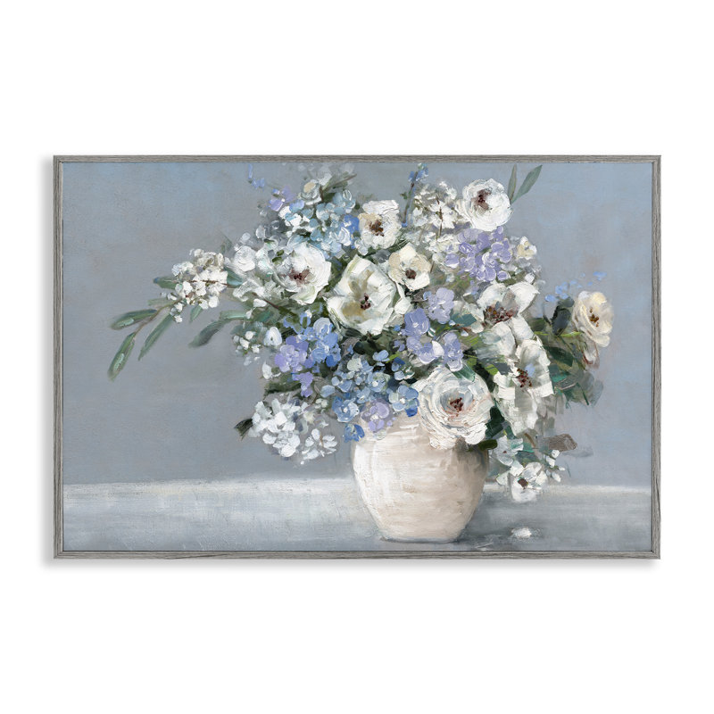 Giclée encadrée bleue, par Sally Swatland, H 20 po x l 30 po, Estampe numérique Farmhouse
