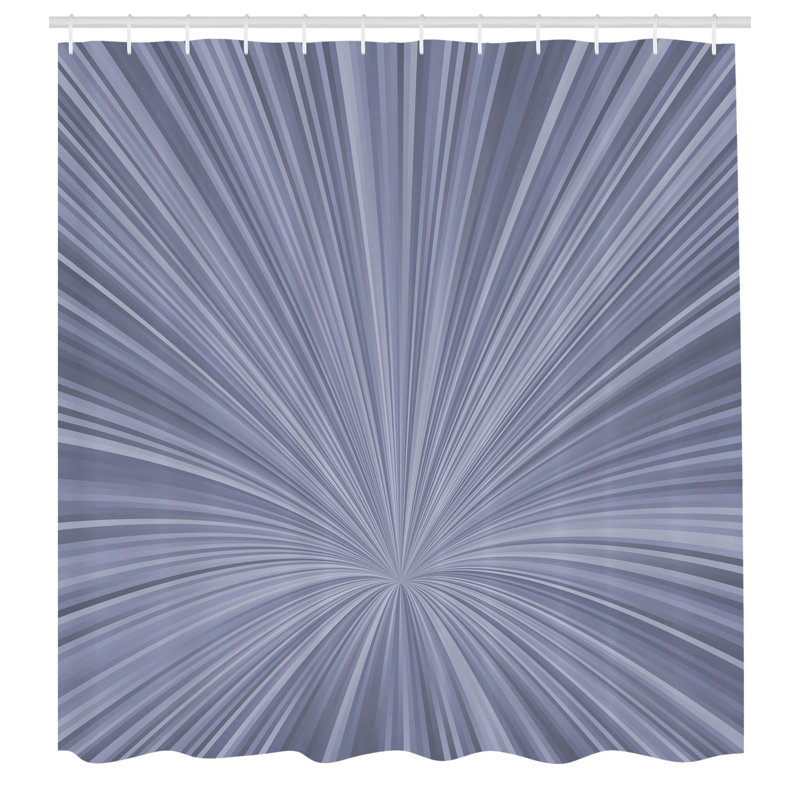 Shower Curtain with Hooks Included, 69"H x 70"W, Ceil Blue