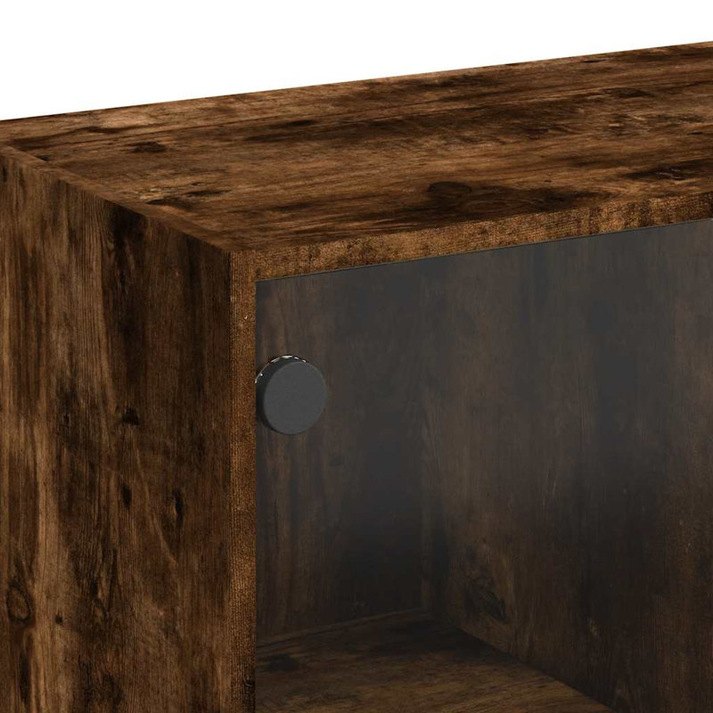Sideboard 102X37x75.5 Cm Engineered Wood, Smoked Oak