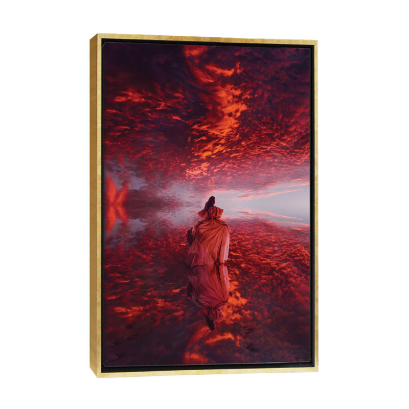 The Incredible Miroir par Hobopeeba-reproduction d’art, Pas de tapis, H 40 po x l 26 po x P 1,5 po, Toile encadrée d'or