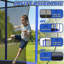Trampoline certifié ASTM avec filet de sécurité, échelle en acier galvanisé, trampoline de jardin robuste pour enfants adultes
