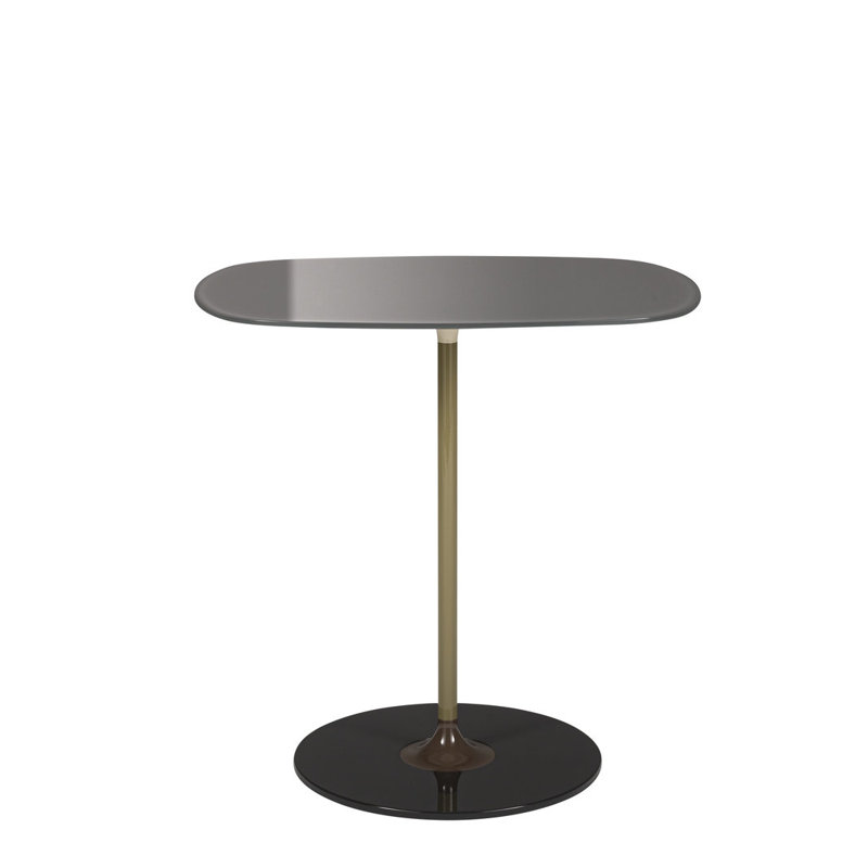 Table d'appoint thierry thierry, Gris, H 19,66 po x l 19,66 po x P 13 po