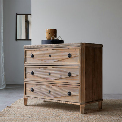 Leysin Solid Wood 3 - Drawer Standard Accent Chest