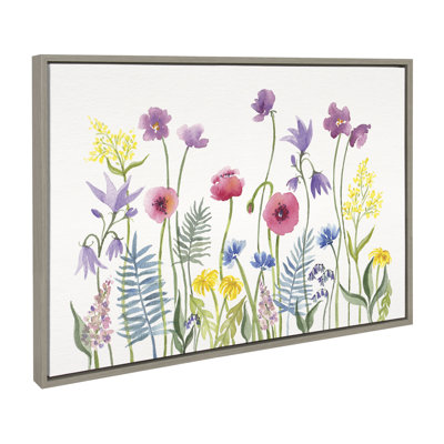 Wildflorals by Patricia Shaw Framed Canvas Wall Art Print