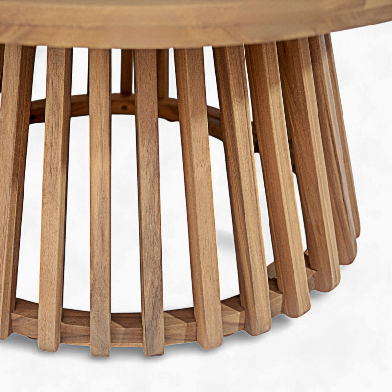 Ensemble de mobilier d'extérieur en bois pour patio, Beige