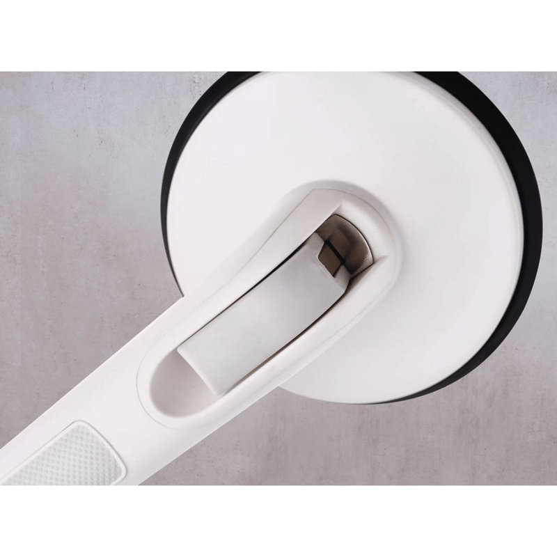 Ridder Suction Grab Rail Premium White 12.5cm 80kg