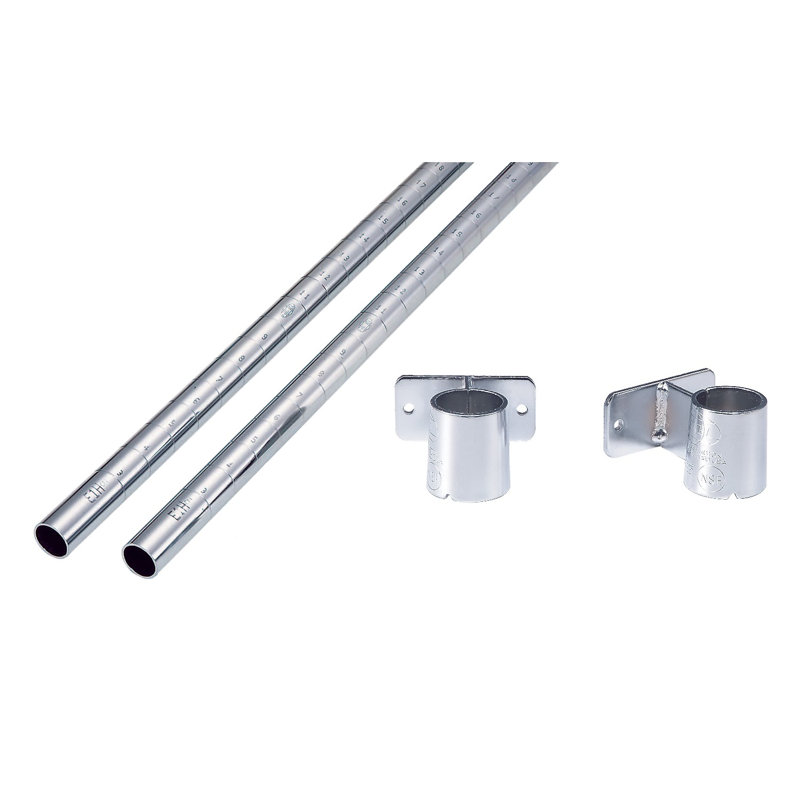 Ensemble de poteau à fixation murale cantilever, 34" H x 6" L x 2" D