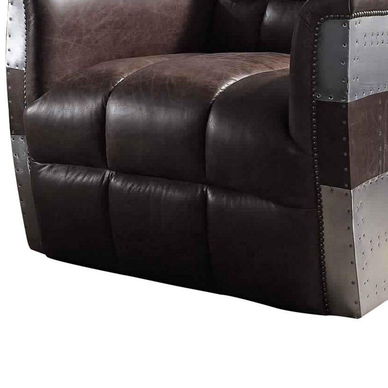 Fauteuil de 35 po de largeur, Brown/Brown