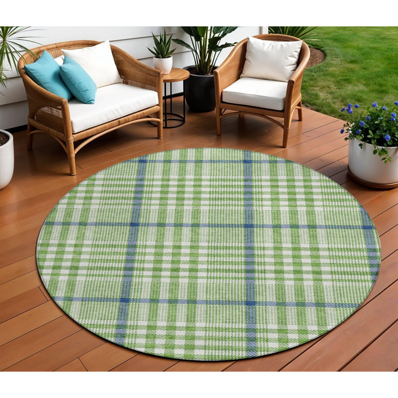 Tapis intérieur lavable rond 8 pi ivoire