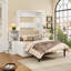 Grand lit escamotable mural avec canapé et armoires de rangement, lit mural peu encombrant pour bureau à domicile et chambre d'amis
