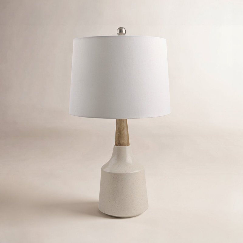 Scotia 1-Light Table Lamp, Cream, Beige