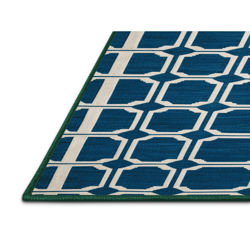 Tapis vert en treillis lavable à la machine, Rectangulaire 3 pi x 5 pi