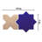 Argile Star with Cross 7 In. X 14 In. Porcelain Floor And Wall Tile Kit-99026666