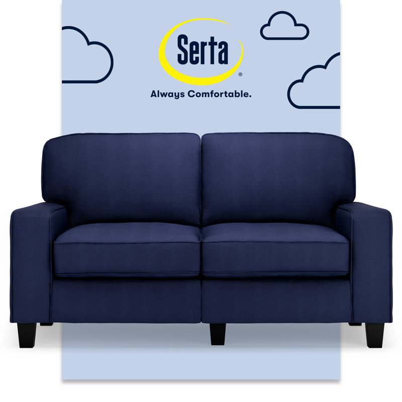 Causeuse Serta Palisades, 100 % polyester bleu marine