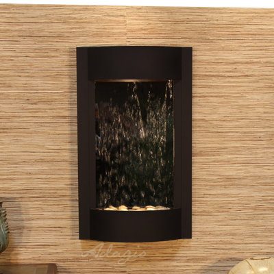 Serene Waters Acrylic Weather Resistant Wall Base Fountain with Light