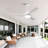 Modern Ceiling Fan With Light, Featuring 3 Abs Plastic Blades, Remote Control Operation, Reversible Dc Motor, And Dimmable Led Lighting-1485661805-1485661795-1485661792