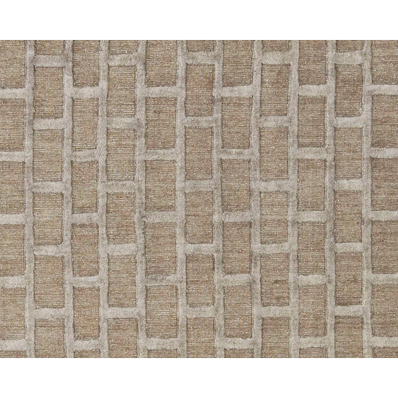 Linen Geometric Area Rug