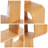 4-Tier S-Shaped Creative Open Floor Standing Bookcase