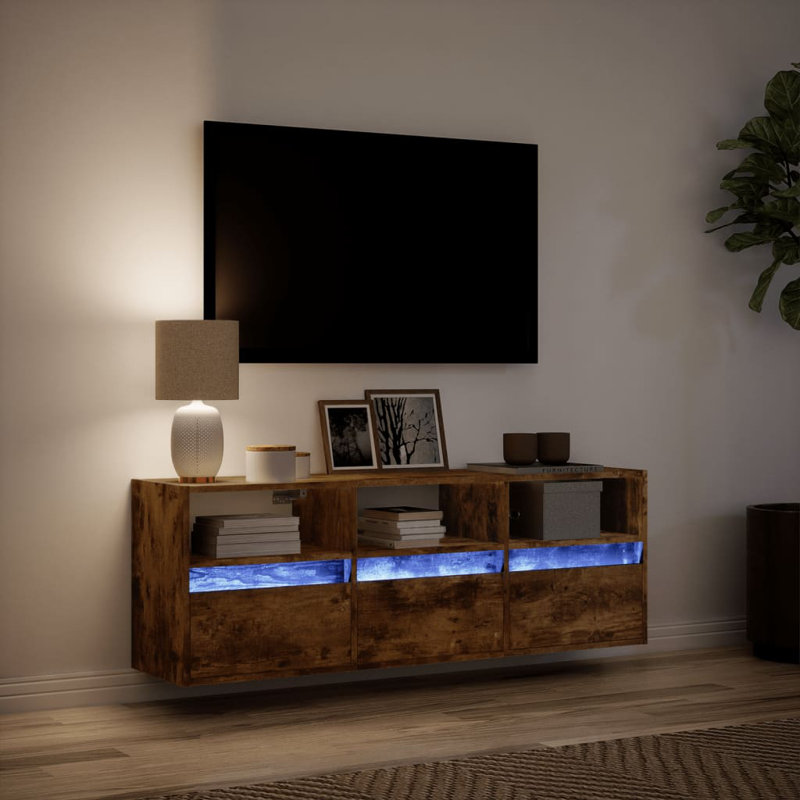 Dallton TV Stand, Smoked Oak, 130cm