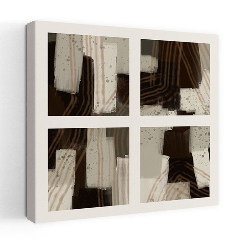 Art contemporain contemporain abstrait, H 18" x l 18"