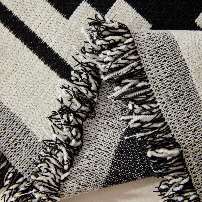 450Gsm Chenille Sofa Slipcover, Black, 118" W x 71" D