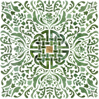 Celtic Knot III by Victoria Borges - Wrapped Canvas Painting