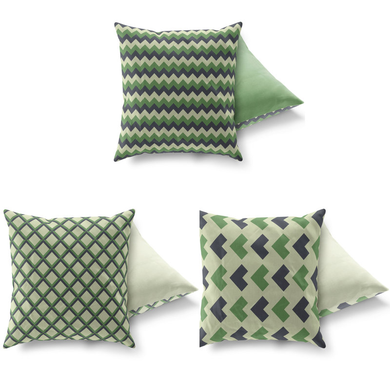 Cotton Blend Outdoor Throw Pillow