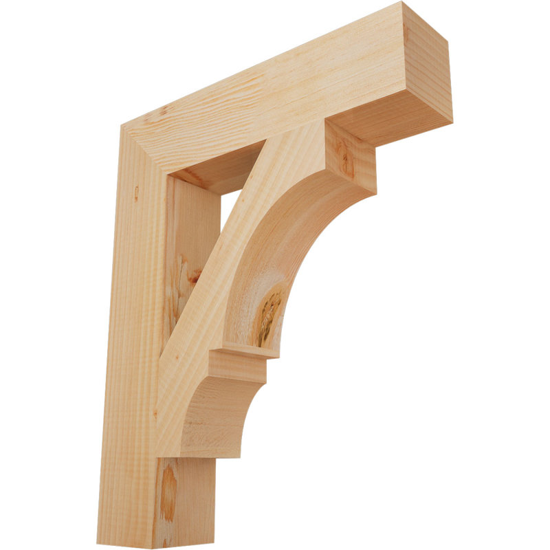 Support de bloc Balboa, Sapin de Douglas lisse, L 3 1/2 po x P 18 po x H 22 po
