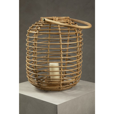 Bourbeau Wicker Tabletop Lantern