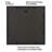 Adiyan Square Record Vinyl Art Cover Frame - 15X15 - Black
