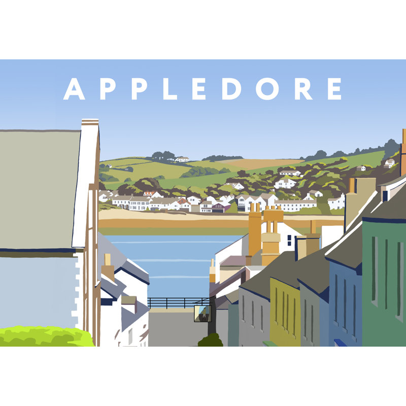 Appledore by Richard O'Neil - Print, 30 cm H x 40 cm W x 1 cm D, Unframed