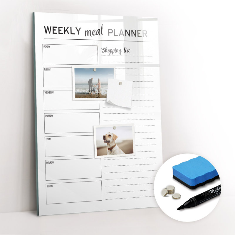 Magnetic Glass Dry Erase Board