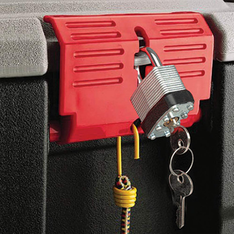 Rubbermaid 35 Gal Action Packer Heavy Duty Storage Tote with Lockable Lid