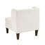 Chaise d'appoint moderne en velours côtelé beige avec coussins à ressorts ensachés et coussin inclus-134534043