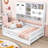 Wood Daybed with Trundle and Built-in Storage Cabinets and Shelves-925512128-925512130