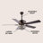 Fransje 52'' Ceiling Fan with Light Kit-1184463323
