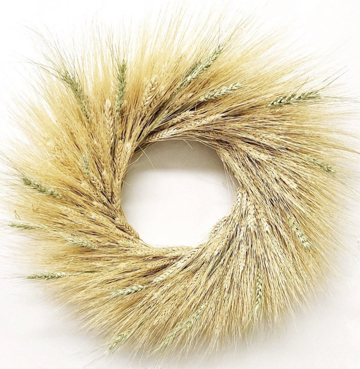 22" Handcrafted Sunwashed Wheat Wreath