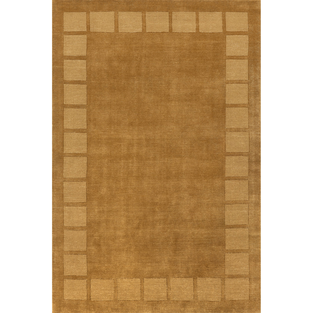 Milchan High Low Wool Blend Area Rug Latitude Run® Rug 