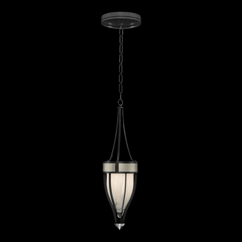 Mirage 1 - Light Pendant, Standard Black Iron/Nickel, Coco