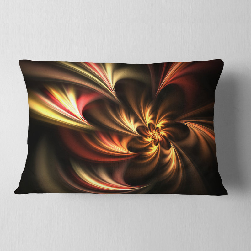 Coussin lombaire floral à fleur brillante