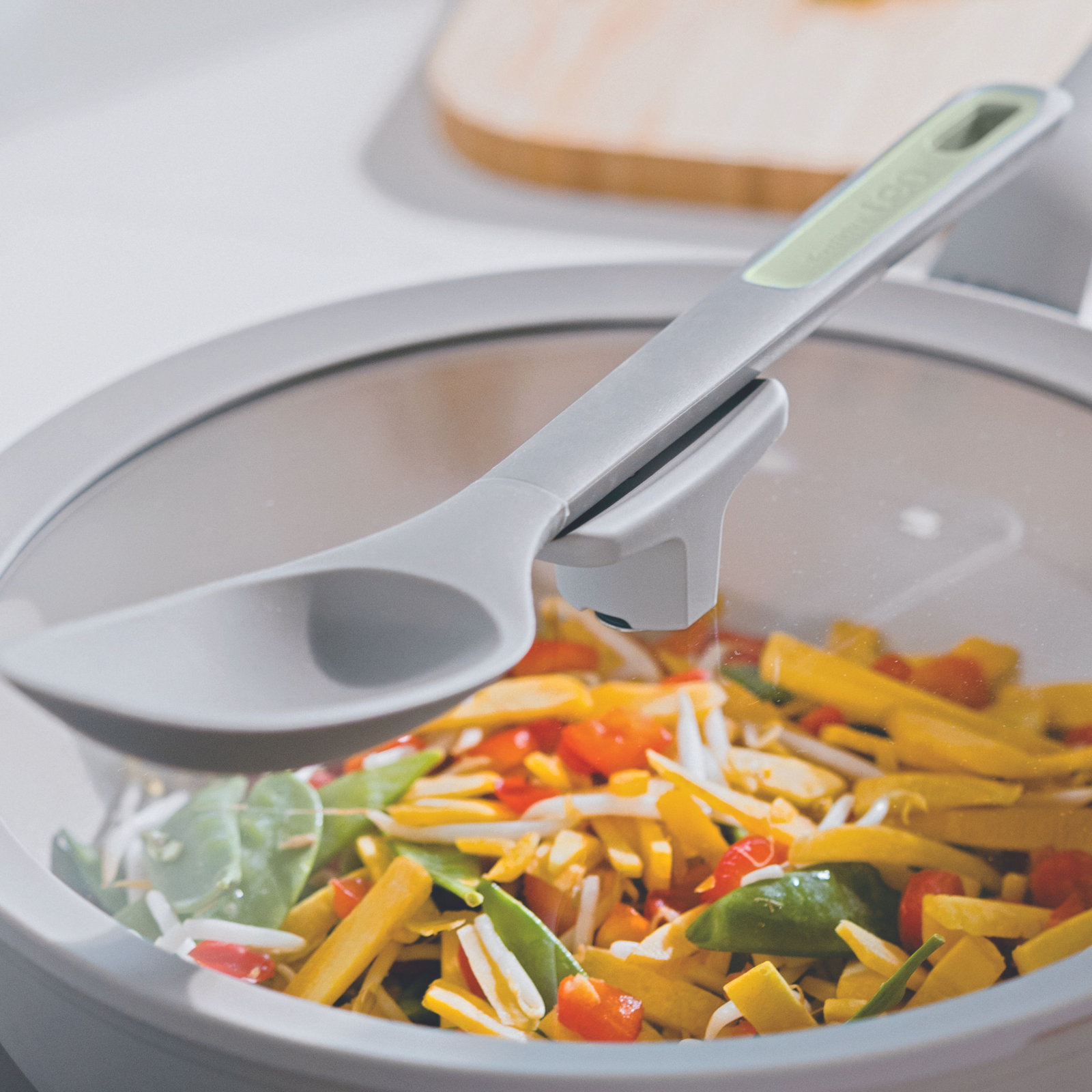 3.1 Quarts Non-Stick Aluminum Saute Pan, Gray