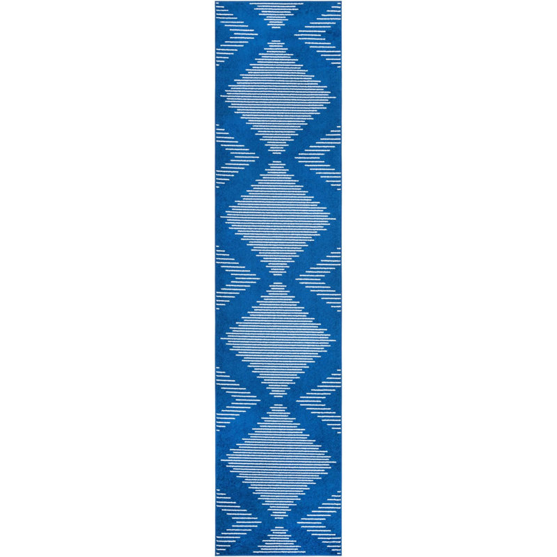 Geometric Indoor Rug, Runner 3'3" x 14'