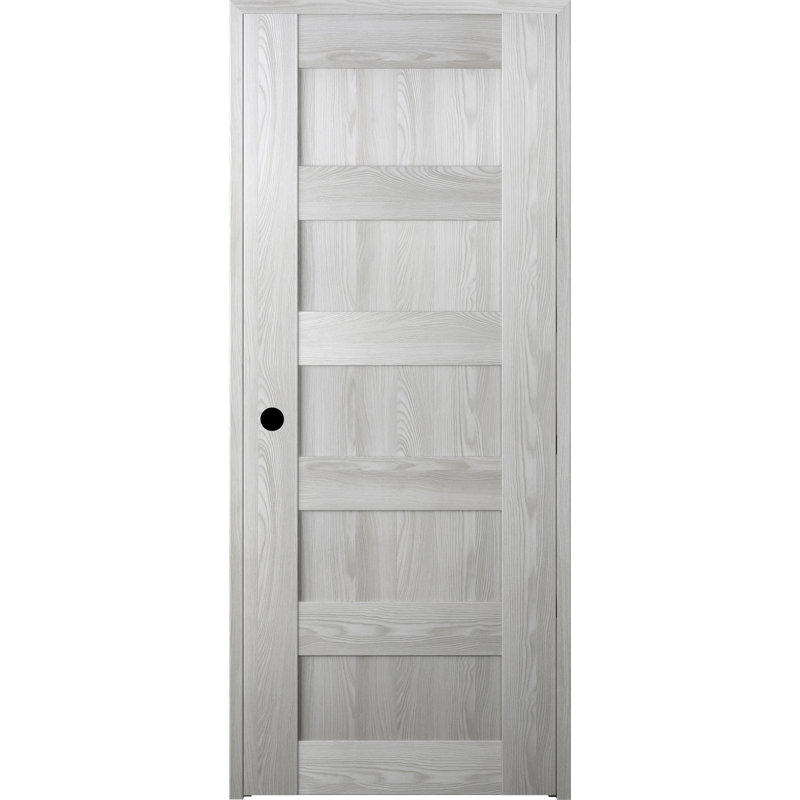 Porte standard en bois manufacturé Avon 07 4R, 35,875 po x 79,37 po, Chêne Veralinga, Ouverture à droite