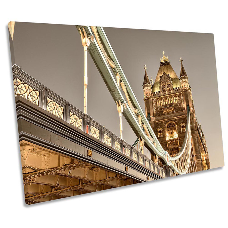 Tower Bridge London Landmark - Wrapped Canvas Print, 30.5cm H x 45.7cm W