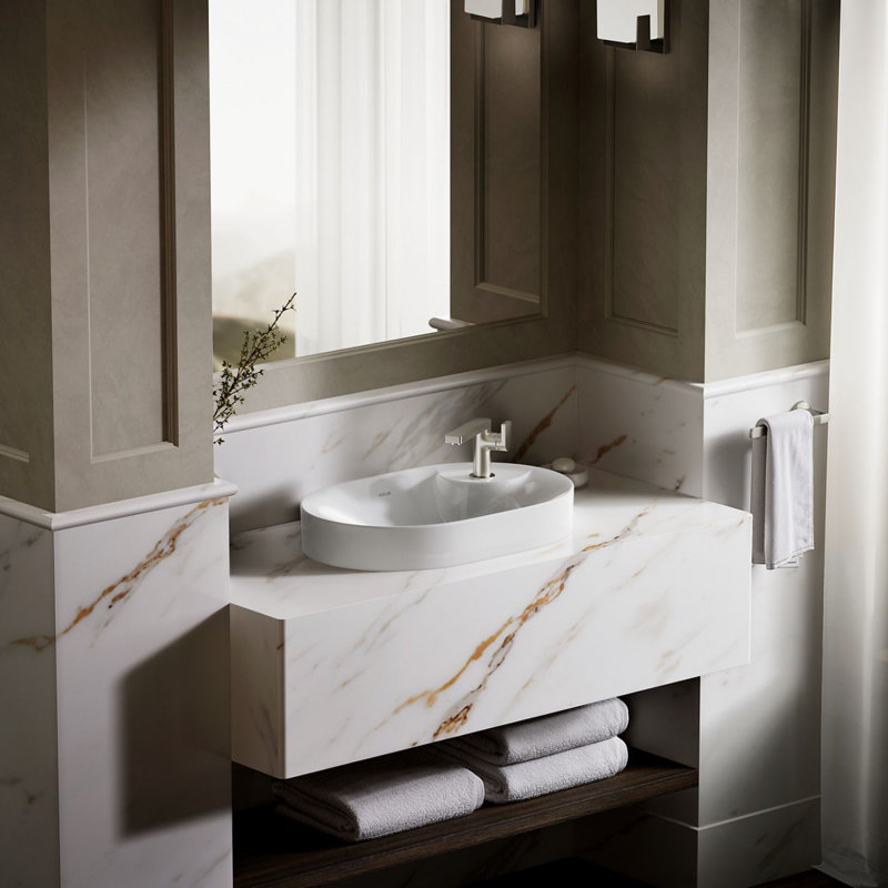 Chalice 22-3/4 " Oval Vessel Bathroom Sink