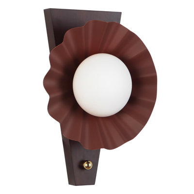 Furrow 12-in Red Wall Sconce