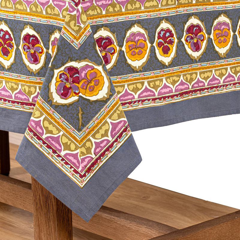 Nappe Pansy, Gris, 71 po x 142 po
