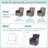 Aoodor Smile Outdoor Chair Cushions Set, Sunbrella Fabric High Back and Deep Seating Outdoor Cushion-11447135-11447126