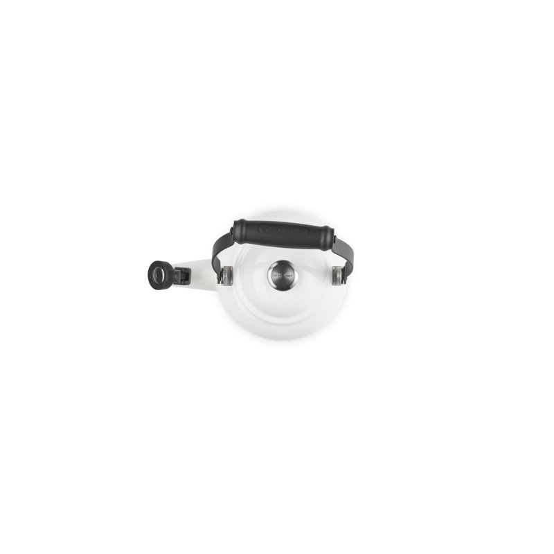 Le Creuset Demi 1.25 Qt. Enamel on Steel Tea Kettle, White